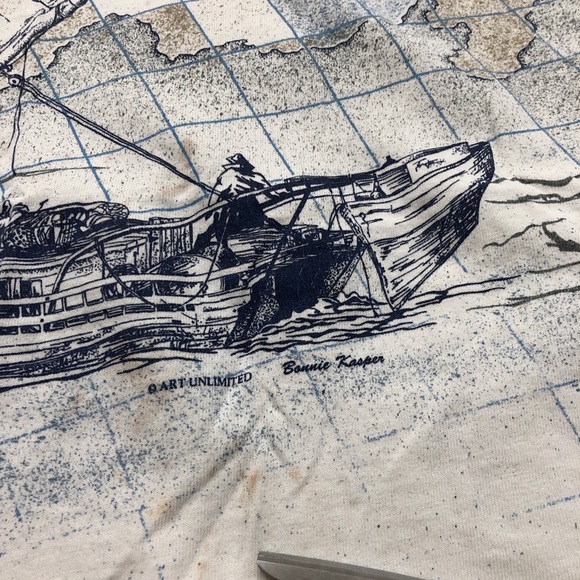 90s Art Unlimited Great Lakes T-Shirt men's 2XL - Picture 7 of 9